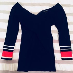 Express Black Rayon/Spandex Sweater Top Size M